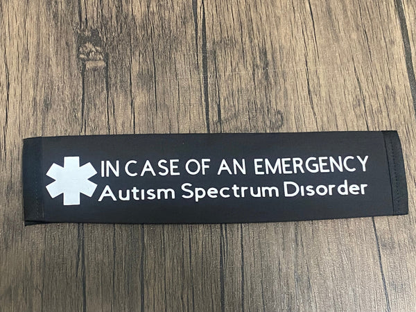 Black & Puzzle Pullover Pal Seat Belt Cover( AUTISM/EPILEPSY) (Autism&ADHD, NEURO DIVERSITY, I HAVE ADHD, Puzzle Autism Logo, Autism Spectrum Disorder & Non-Verbal Autism