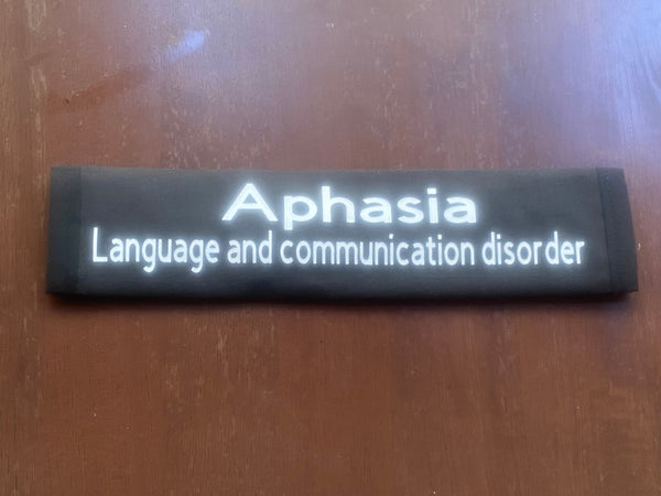 Pullover Pal Seat Belt Cover (In Case of an Emergency ( Communication Difficulties)  I Have aphasia) (Aphasia Language and communication disorder)