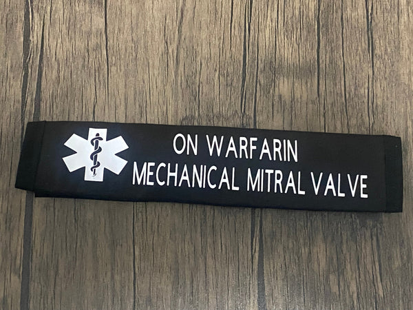 Black Pullover Pal Seat Belt Cover (ON WARFARIN MECHANICAL MITRAL VALVE & MITRAL VALVE REPAIR (IMPLANTED RING-NO MRI)