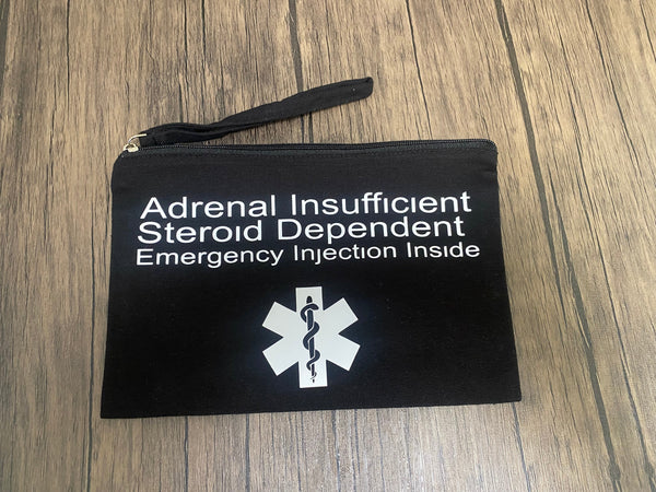 Pullover Pal Black Awareness Seat belt Cover ADRENAL INSUFFICIENCY (CAH), Adrenal Insufficiency Steroid Dependent, ( I Have Addison's Disease Need Cortisol Injection In Emergency)