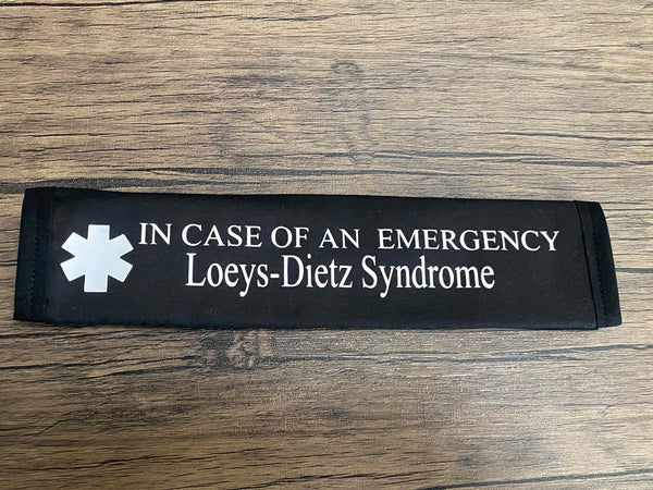 Black Pullover Pal Seat Belt Cover (Mechanical Aortic Valve,Marfan Syndrome,Loeys-Dietz Syndrome,Aortic Dissection, Aortic disorder, Aortic Aneurysm, and Risk of Aortic Dissection,