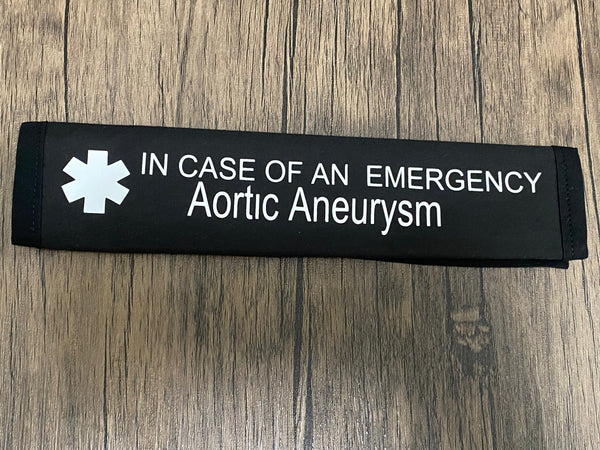Black Pullover Pal Seat Belt Cover (Mechanical Aortic Valve,Marfan Syndrome,Loeys-Dietz Syndrome,Aortic Dissection, Aortic disorder, Aortic Aneurysm, and Risk of Aortic Dissection,