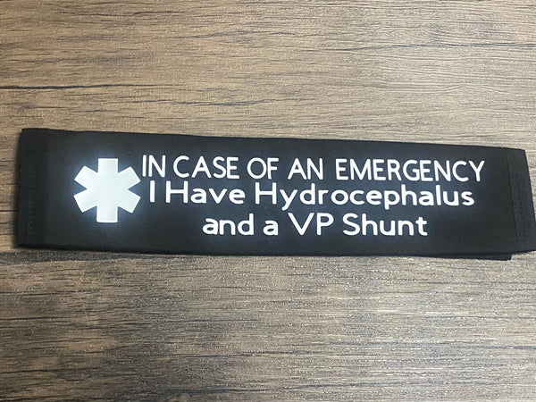 Pullover Pal Awareness Seat Belt Covers (IN CASE OF AN EMERGENCY) VP Shunt-G-Tube & I Have Hydrocephalus