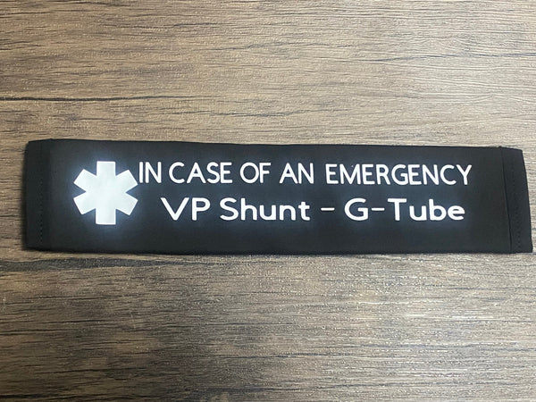 Pullover Pal Awareness Seat Belt Covers (IN CASE OF AN EMERGENCY) VP Shunt-G-Tube & I Have Hydrocephalus