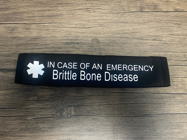 Black Pullover Pal Awareness Seat Belt Cover (Brittle Bone Disease & Osteogenesis imperfecta, and Osteoporosis