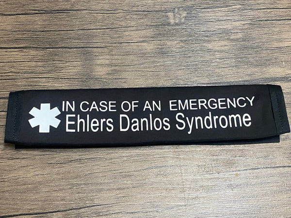 Black Pullover Pal Awareness Seat Belt Cover (In Case of an Emergency) Classical, Hypermobility Spectrum Disorder, Hypermobile Ehlers Danlos Syndrome, Ehlers Danlos Syndrome & Vascular