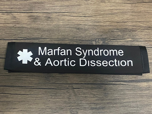 Black Pullover Pal Seat Belt Cover (Mechanical Aortic Valve,Marfan Syndrome,Loeys-Dietz Syndrome,Aortic Dissection, Aortic disorder, Aortic Aneurysm, and Risk of Aortic Dissection,