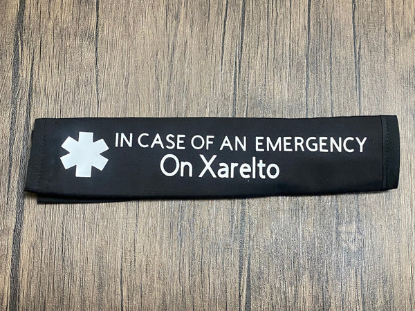 Black Pullover Pal Seat Belt Cover (In Case Of An Emergency) On APIXABAN,On Eliquis and Plavix, Protein C-Deficiency, On Eliquis, V-MEDs, & Xarelto