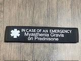 Black and Teal Awareness Pullover Pal Seat Belt Cover (In Case of an emergency) Myasthenia Gravis on Prednisone, Myasthenia Gravis