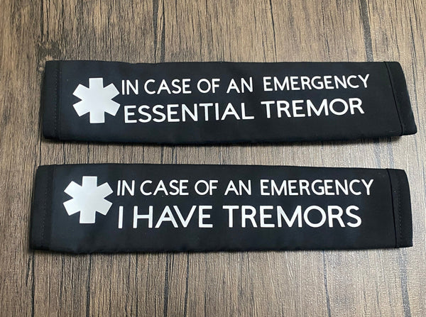 Black & Hot Pink Seat Belt Cover (Parkinsons)( TREMORS)(ESSENTIAL TREMOR)