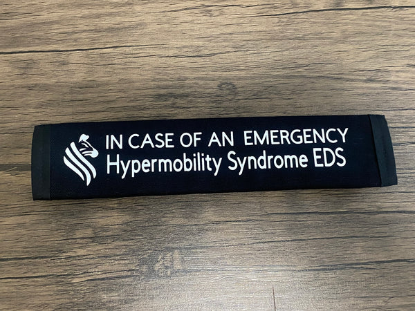 Black Pullover Pal Awareness Seat Belt Cover (In Case of an Emergency) Classical, Hypermobility Spectrum Disorder, Hypermobile Ehlers Danlos Syndrome, Ehlers Danlos Syndrome & Vascular