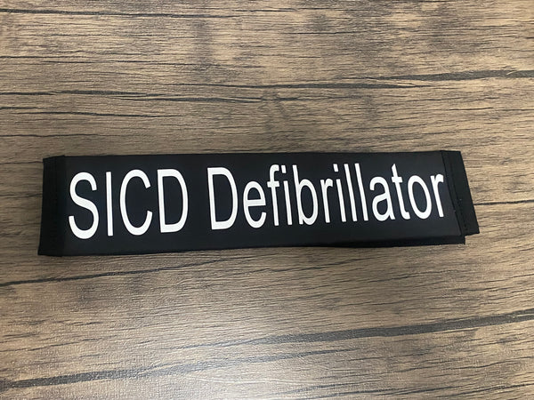 Pullover Pal Black Seat belt Cover (SICD Defibrillator, Pacemaker,PACEMAKER NO MRI!, Implanted Defibrillator, Pacemaker/Defibrillator & Implanted Cardiac Device