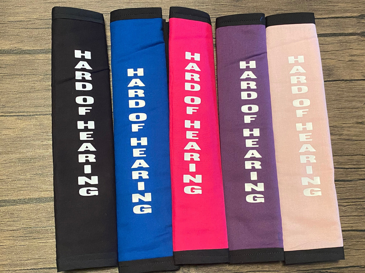 Pullover Pal Seat Belt Covers (Hard of Hearing, Hard of Hearing and us