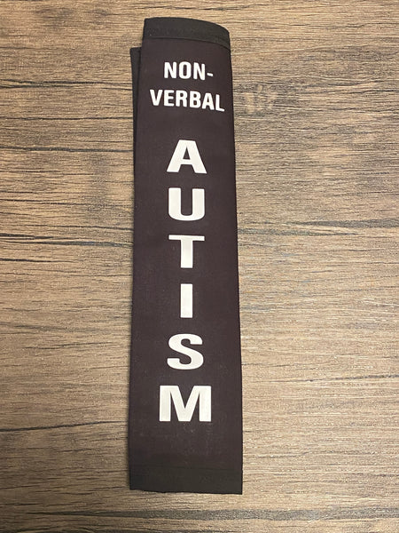 Black & Puzzle Pullover Pal Seat Belt Cover( AUTISM/EPILEPSY) (Autism&ADHD, NEURO DIVERSITY, I HAVE ADHD, Puzzle Autism Logo, Autism Spectrum Disorder & Non-Verbal Autism