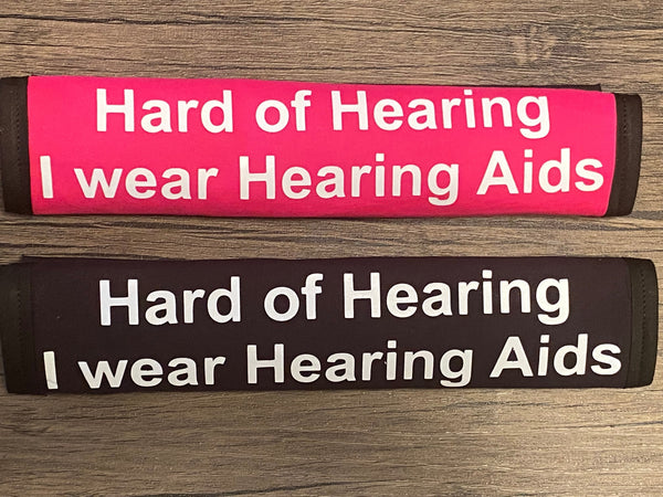 Pullover Pal Seat Belt Covers (Hard of Hearing, Hard of Hearing and use ASL, Hard of Hearing I wear Hearing Aids & Hearing Impaired