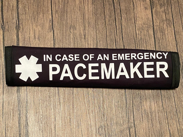 Pullover Pal Black Seat belt Cover (SICD Defibrillator, Pacemaker,PACEMAKER NO MRI!, Implanted Defibrillator, Pacemaker/Defibrillator & Implanted Cardiac Device