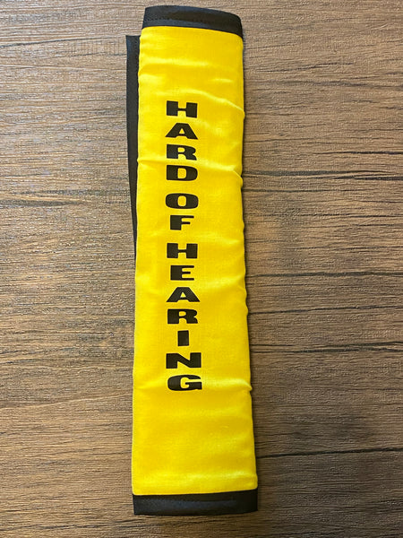 Pullover Pal Seat Belt Covers (Hard of Hearing, Hard of Hearing and use ASL, Hard of Hearing I wear Hearing Aids & Hearing Impaired