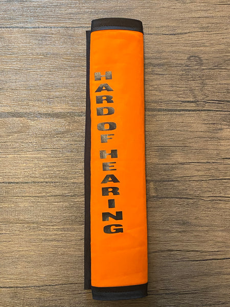 Pullover Pal Seat Belt Covers (Hard of Hearing, Hard of Hearing and use ASL, Hard of Hearing I wear Hearing Aids & Hearing Impaired