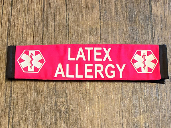 Pullover Pal Awareness Seat Belt Cover (Latex Allergy, Severe Allergy(I need my Epipen), Penicillin Allergy, &  Individual on Blood Thinner)