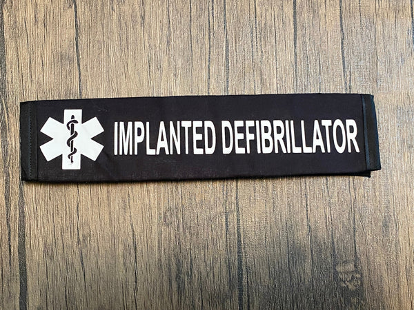 Pullover Pal Black Seat belt Cover (SICD Defibrillator, Pacemaker,PACEMAKER NO MRI!, Implanted Defibrillator, Pacemaker/Defibrillator & Implanted Cardiac Device