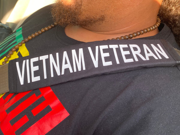 Pullover Pal Veteran Seat Belt Covers-Veteran U.S. Coast Guard,Army, Navy, Air Force, Marine, Vietnam Veteran, Deaf Disabled, & Disabled Veteran