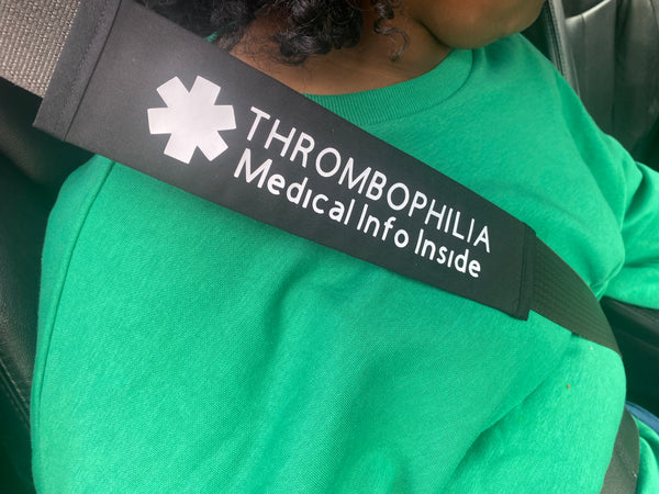 Pullover Pal Seat Belt Cover (Chest port, Cancer,Chemo , Fibromyalgia Patient,Hemophilia,Thrombophilia,Heart Condition, & In Case of Emergency