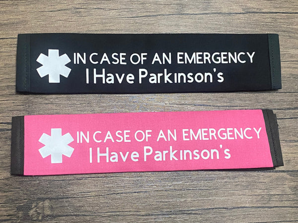 Black & Hot Pink Seat Belt Cover (Parkinsons)( TREMORS)(ESSENTIAL TREMOR)