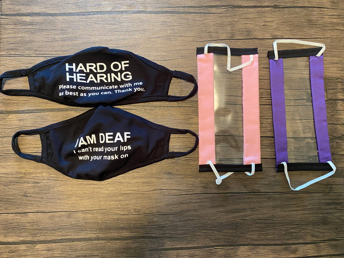 Deaf Mask Face Mask I Am Deaf, Hard of Hearing, BSL Interpreter, ASL Interpreter ...