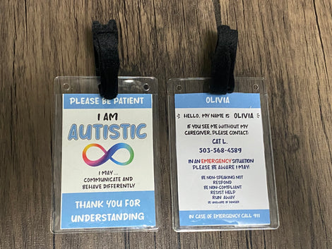 Pullover Pal Awareness (I Am Autistic) Lanyard