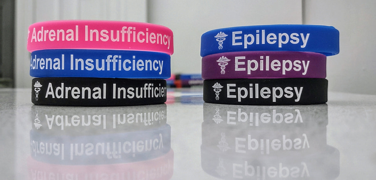 Pullover Pal Awareness Wristbands (Epilepsy & Adrenal insufficiency