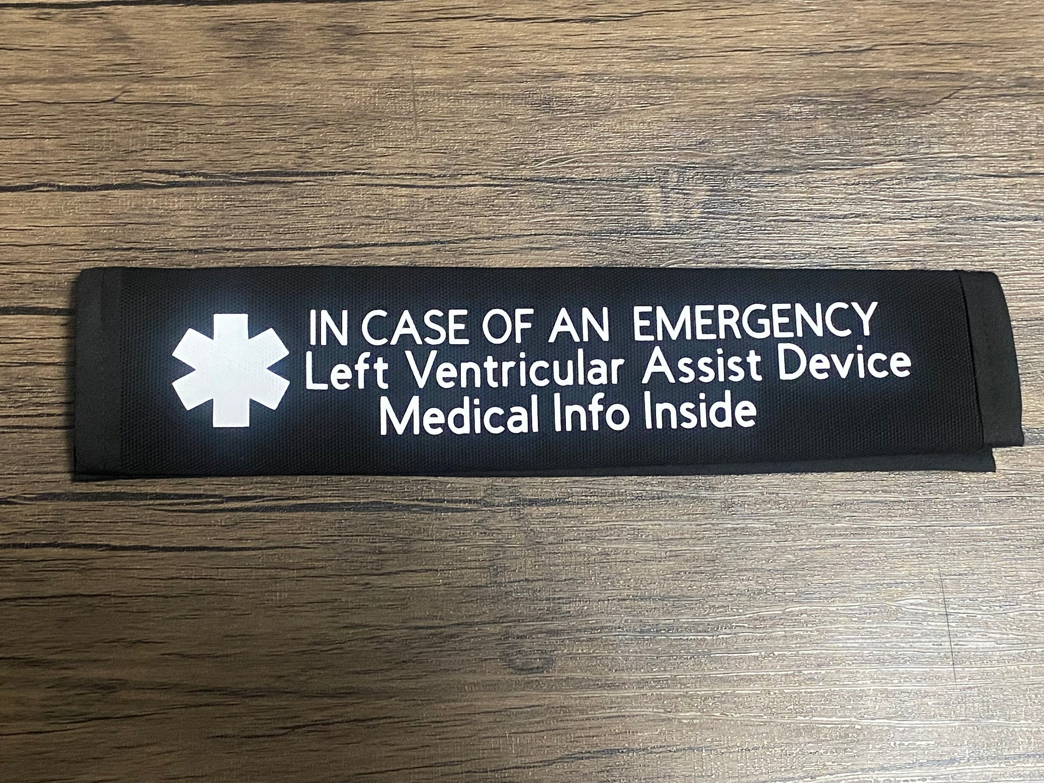 Pullover Pal Awareness Seat Belt Covers (IN CASE OF AN EMERGENCY) LVAD & RVAD MEDICAL INFO INSIDE