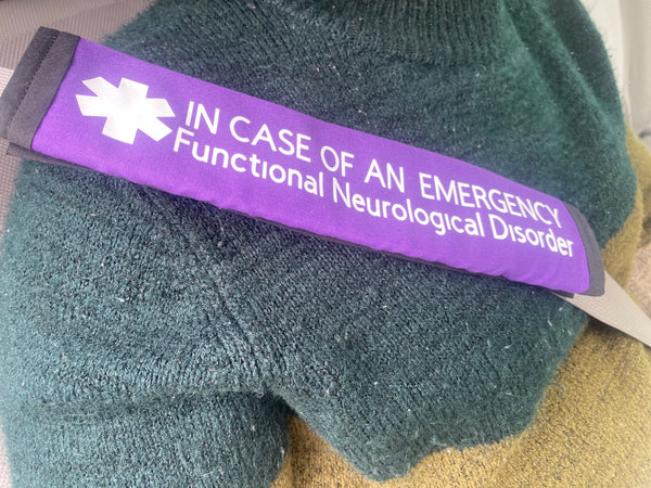 Pullover Pal Awareness Seat Belt Covers (IN CASE OF AN EMERGENCY) Functional Neurological Disorder