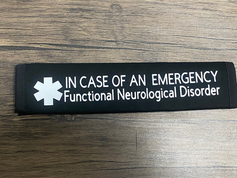 Pullover Pal Awareness Seat Belt Covers (IN CASE OF AN EMERGENCY) Functional Neurological Disorder