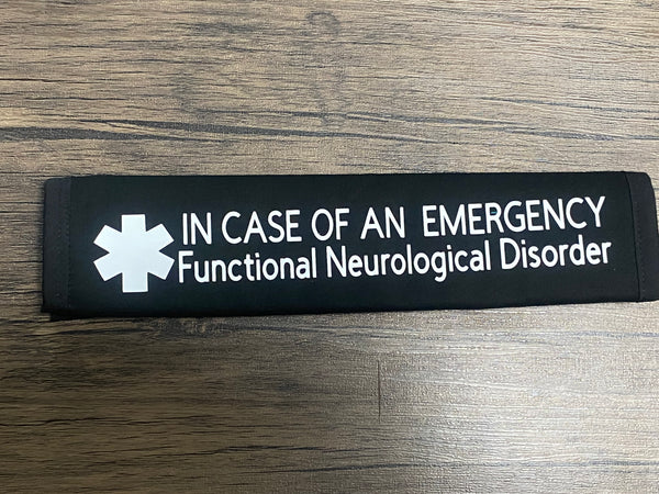 Pullover Pal Awareness Seat Belt Covers (IN CASE OF AN EMERGENCY) Functional Neurological Disorder