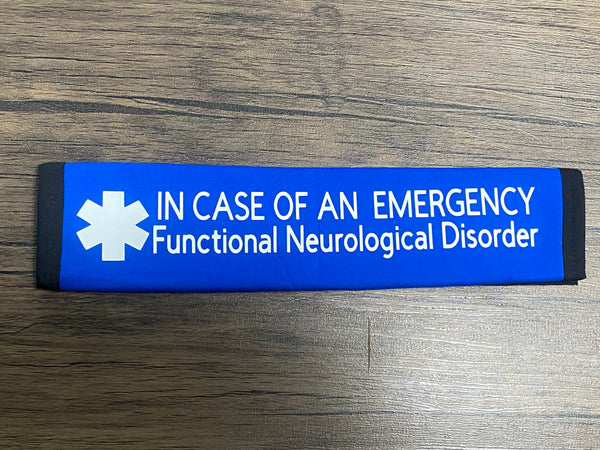 Pullover Pal Awareness Seat Belt Covers (IN CASE OF AN EMERGENCY) Functional Neurological Disorder