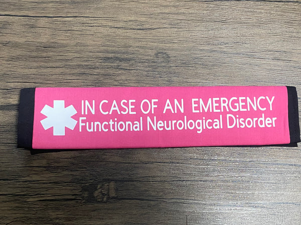 Pullover Pal Awareness Seat Belt Covers (IN CASE OF AN EMERGENCY) Functional Neurological Disorder