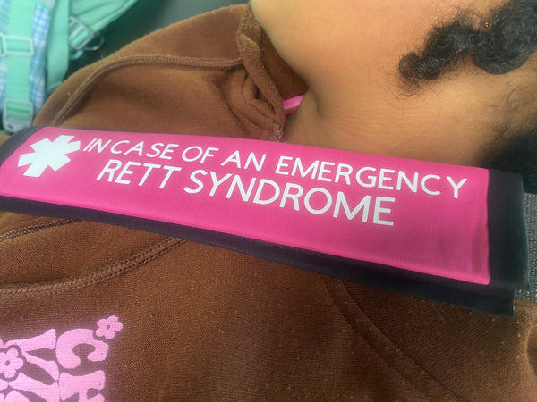 Pullover Pal Awareness Seat cover (IN CASE OF AN EMERGENCY) RETT SYNDROME