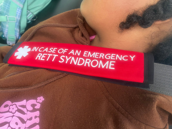 Pullover Pal Awareness Seat cover (IN CASE OF AN EMERGENCY) RETT SYNDROME