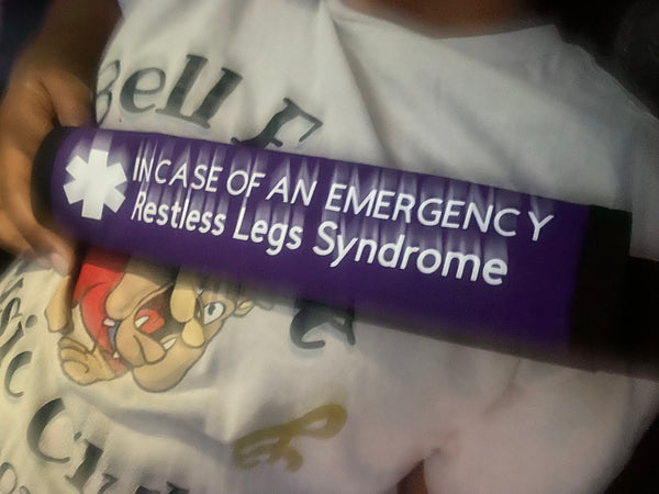 Pullover Pal Awareness Seat Belt Covers (IN CASE OF AN EMERGENCY) Restless Legs Syndrome