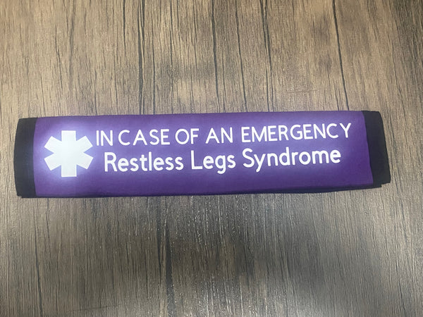 Pullover Pal Awareness Seat Belt Covers (IN CASE OF AN EMERGENCY) Restless Legs Syndrome