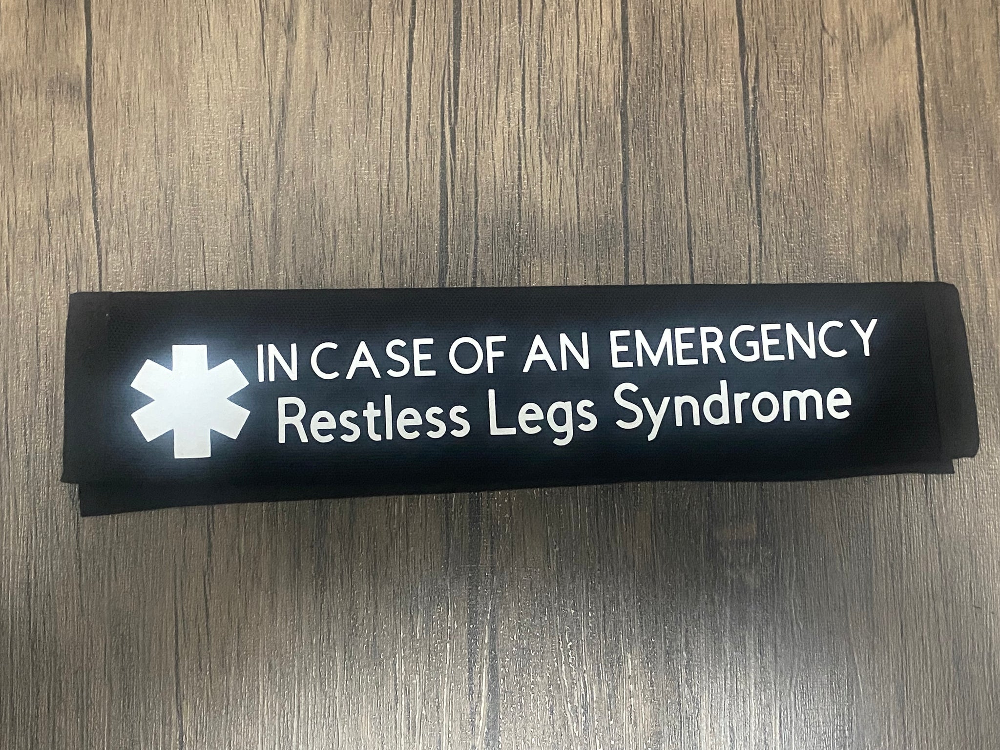 Pullover Pal Awareness Seat Belt Covers (IN CASE OF AN EMERGENCY) Restless Legs Syndrome