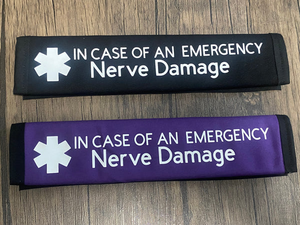 Pullover Pal Awareness Seat Belt Covers (IN CASE OF AN EMERGENCY) NERVE DAMAGE