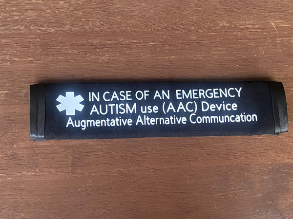 Pullover Pal Awareness Seat Belt Covers (IN CASE OF AN EMERGENCY) AUTISM, DEAF, NON-VERBAL AAC DEVICE
