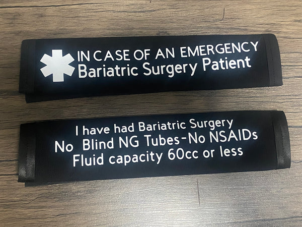 Pullover Pal Awareness Seat cover ( IN CASE OF AN EMERGENCY) Bariatric Surgery Patient