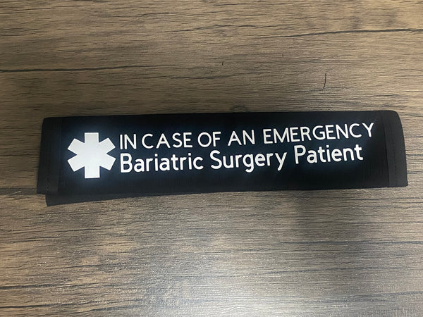 Pullover Pal Awareness Seat cover ( IN CASE OF AN EMERGENCY) Bariatric Surgery Patient