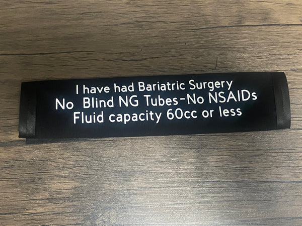 Pullover Pal Awareness Seat cover ( IN CASE OF AN EMERGENCY) Bariatric Surgery Patient