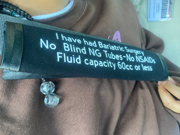 Pullover Pal Awareness Seat cover ( IN CASE OF AN EMERGENCY) Bariatric Surgery Patient