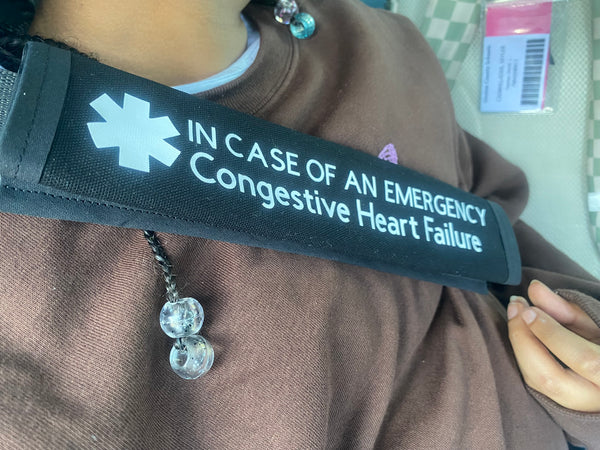 Pullover Pal Awareness Seat cover ( IN CASE OF AN EMERGENCY) Congestive Heart Failure