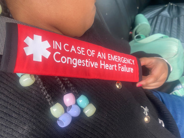Pullover Pal Awareness Seat cover ( IN CASE OF AN EMERGENCY) Congestive Heart Failure