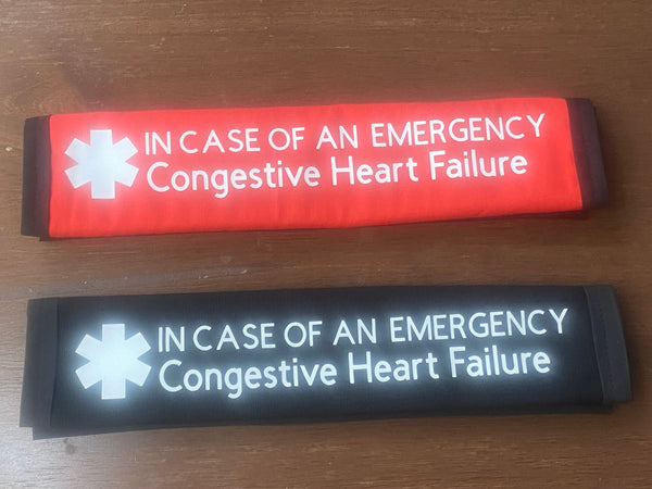 Pullover Pal Awareness Seat cover ( IN CASE OF AN EMERGENCY) Congestive Heart Failure